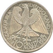 10 Deutsche Mark 750 Years Berlin obverse image