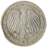 10 Deutsche Mark Treaty of Rome obverse image