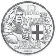 10 Euros Brotherhood; coloured obverse image
