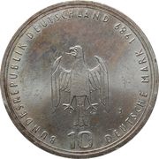 10 Deutsche Mark 800 Years Hamburg obverse image