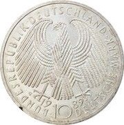 10 Deutsche Mark 40 Years of Federal Republic obverse image