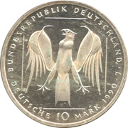 10 Deutsche Mark 800 Years Teutonic Order obverse image