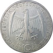 10 Deutsche Mark Käthe Kollwitz obverse image