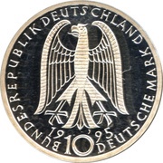 10 Deutsche Mark Frauenkirche in Dresden obverse image