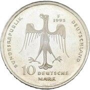 10 Deutsche Mark 800th Anniversary of the Death of Henry the Lion - Pattern, Germany, 1995 reverse image