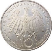 10 Deutsche Mark Hildegard von Bingen obverse image