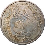 10 Deutsche Mark Hildegard von Bingen, Germany, 1998 reverse image