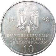 10 Deutsche Mark The Francke Foundations in Halle obverse image