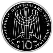 10 Deutsche Mark 50 Years SOS Kinderdörfer obverse image