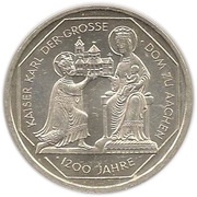 10 Deutsche Mark Dom Aachen, Germany, 2000 reverse image