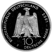 10 Deutsche Mark Albert Gustav Lortzing obverse image