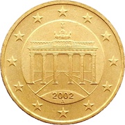 10 Euro Cents 1st map obverse image