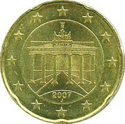 20 Euro Cents 2nd map obverse image