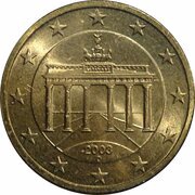 50 Euro Cents 1st map obverse image