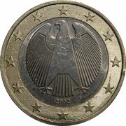 1 Euro 1st map obverse image
