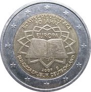 2 Euros Treaty of Rome obverse image