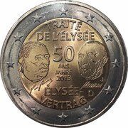 2 Euros Élysée Treaty obverse image