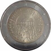 2 Euros 25 Years of German Unity obverse image