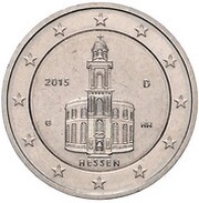 2 Euros Bundesländer - "Hessen" - Pattern obverse image