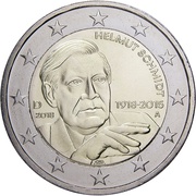 2 Euros Helmut Schmidt obverse image