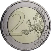 2 Euros Helmut Schmidt, Germany, 2018 reverse image