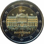 2 Euros Bundesrat obverse image