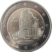 2 Euros Bundesländer - "Hamburg" obverse image