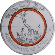 5 Euros Subtropical Zone, Germany, 2018 reverse image