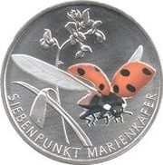 5 Euros Seven-spot ladybird, Germany, 2023 reverse image