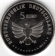 5 Euros Banded demoiselle obverse image