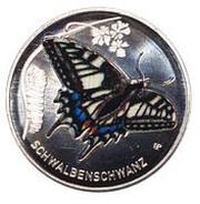 5 Euros Swallowtail, Germany, 2023 reverse image