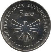5 Euros Green grasshopper obverse image