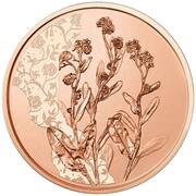 10 Euros Forget-me-not; copper, Austria, 2023 reverse image