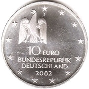 10 Euros Documenta Exhibition of Contemporary Art 2002 obverse image