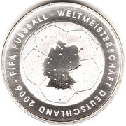 10 Euros FIFA 2006 World Cup, Germany, 2003 reverse image