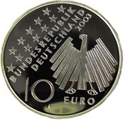 10 Euros Uprising in East Germany 1953 obverse image