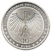 10 Euros Gottfried Semper obverse image
