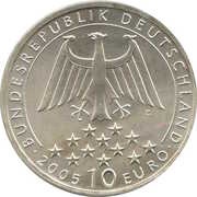 10 Euros Friedrich von Schiller obverse image