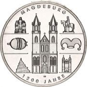 10 Euros 1200 Years of Magdeburg, Germany, 2005 reverse image