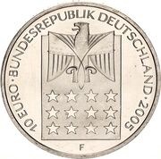 10 Euros Bertha von Suttner obverse image