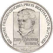 10 Euros Bertha von Suttner, Germany, 2005 reverse image