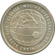 10 Euros FIFA 2006 World Cup, Germany, 2005 reverse image