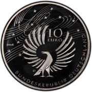 10 Euros Wolfgang Amadeus Mozart obverse image
