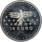 10 Euros 50 Years of Saarland obverse image