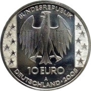 10 Euros Nebra Sky Disc obverse image