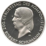 10 Euros Robert Schumann, Germany, 2010 reverse image