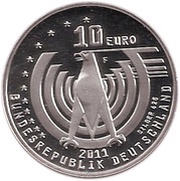 10 Euros 125 Years of Automobile; Silver Proof Issue obverse image