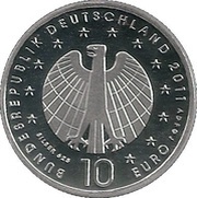 10 Euros Women's Soccer Championship; Silver Proof Issue obverse image