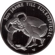 10 Euros 500 Years Till Eulenspiegel; Silver Proof Issue reverse image
