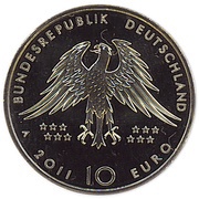 10 Euros 150 Years of Archaeopteryx Discovery obverse image